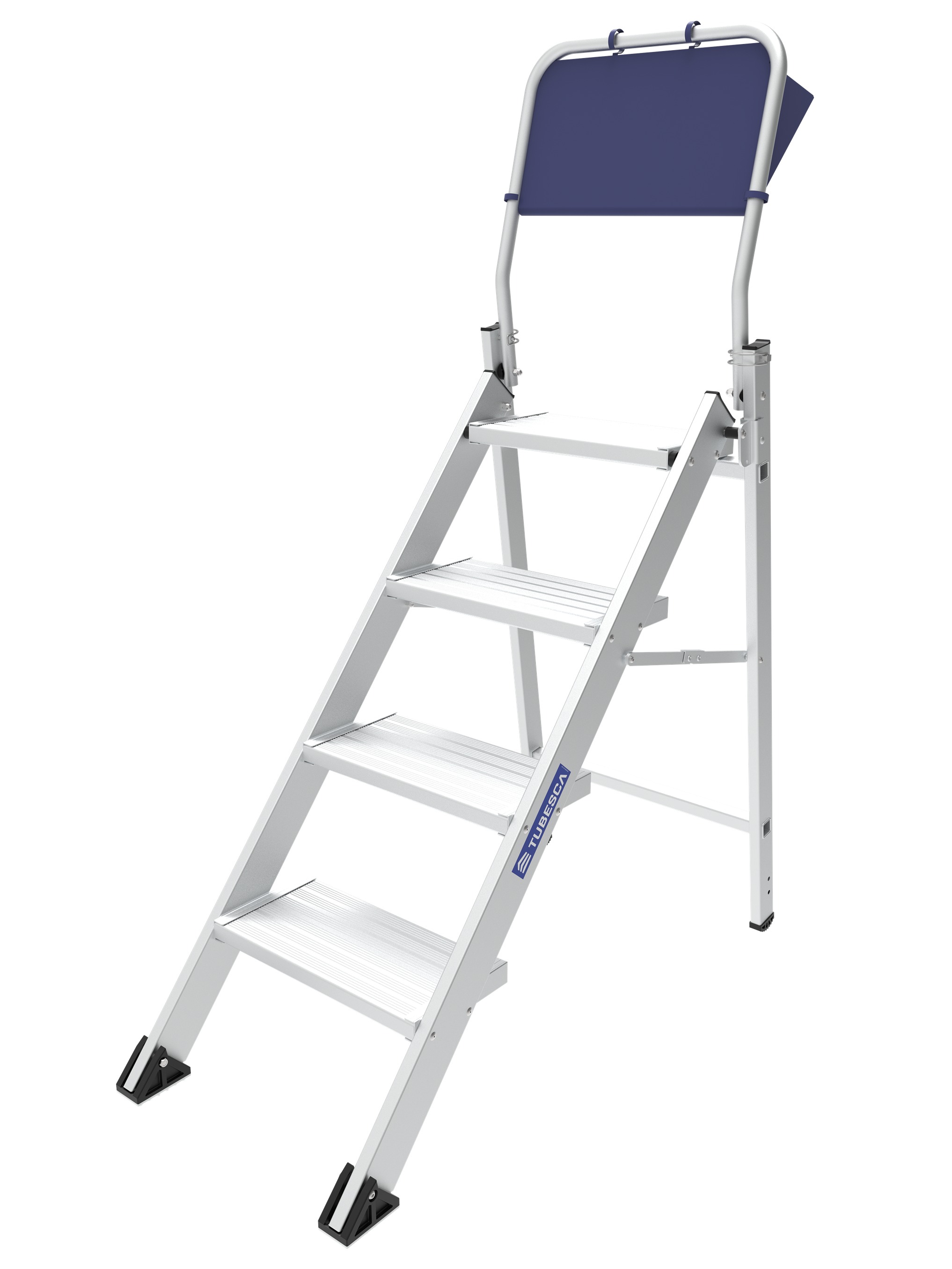 TUBESCA Aluminium 4 steps Step Ladder, 0.94m platform height, 1.4 m open length