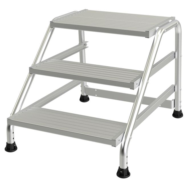 02379831 TUBESCA Aluminium 3 steps Step Ladder, 0.67m platform height, 2.59 m open length