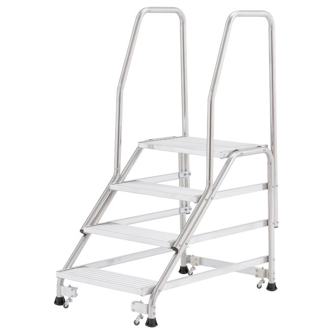 02379832 TUBESCA Aluminium Step Ladder, 0.67m platform height, 2.39 m open length
