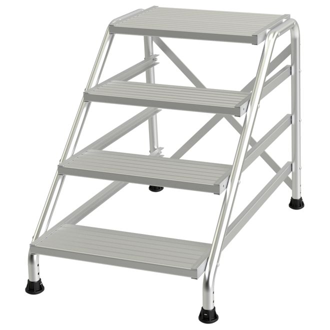 02379832 TUBESCA Aluminium Step Ladder, 0.67m platform height, 2.39 m open length