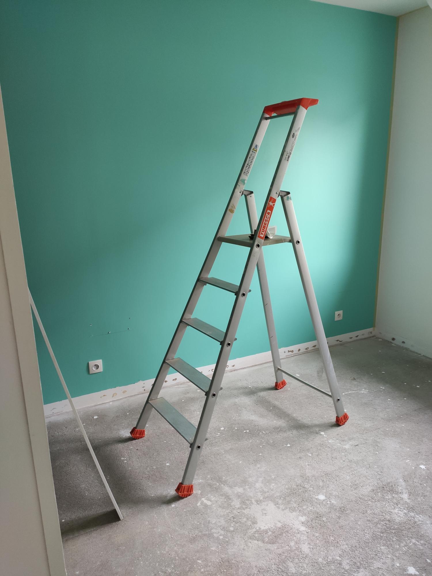 02379833 TUBESCA Aluminium 3 steps Step Ladder, 0.67m platform height, 2.59 m open length