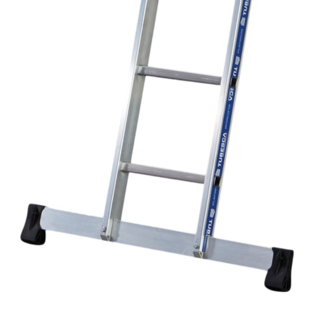 02410210 TUBESCA Aluminium 10 steps Ladder, 7.8m platform height, 2.97 m open length