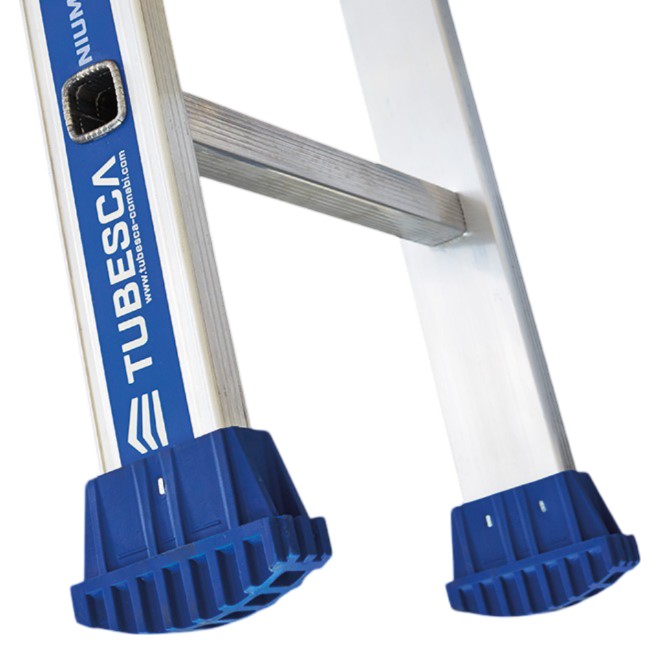 02410210 TUBESCA Aluminium 10 steps Ladder, 7.8m platform height, 2.97 m open length