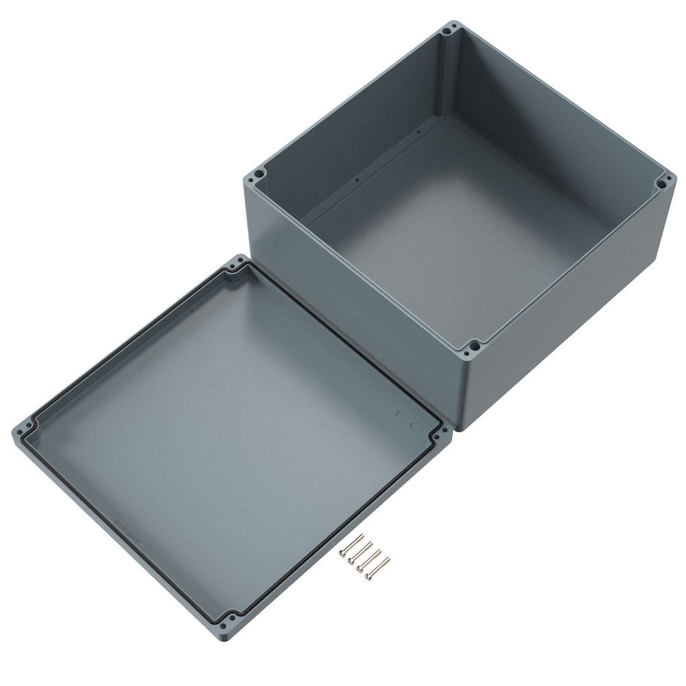 02414020 Rose 2414020 Series Squirrel Grey Polyester Enclosure, IP66, IK09 406 mm, 401 mm