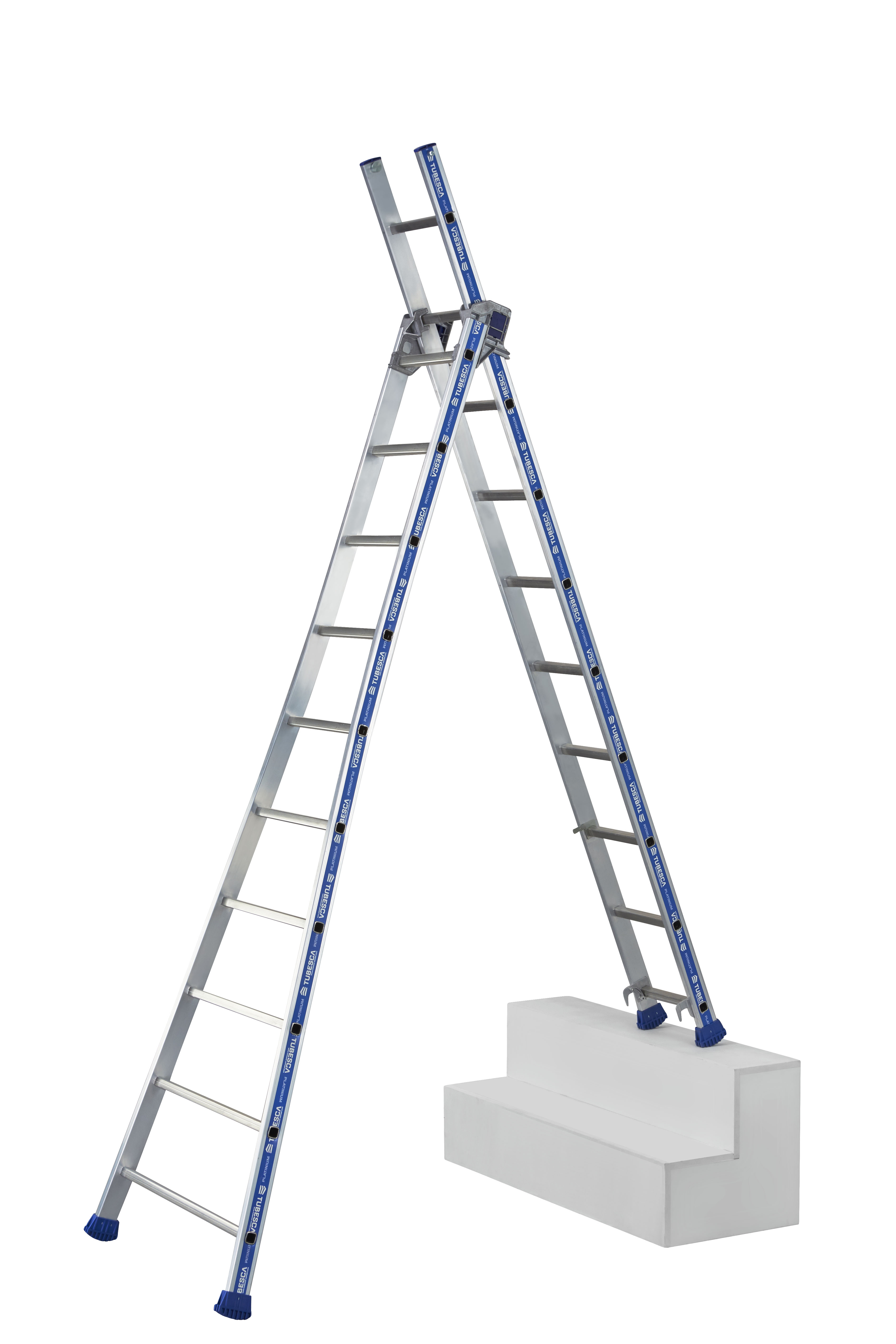 TUBESCA Aluminium Aluminium Ladder 2 4.88 m
