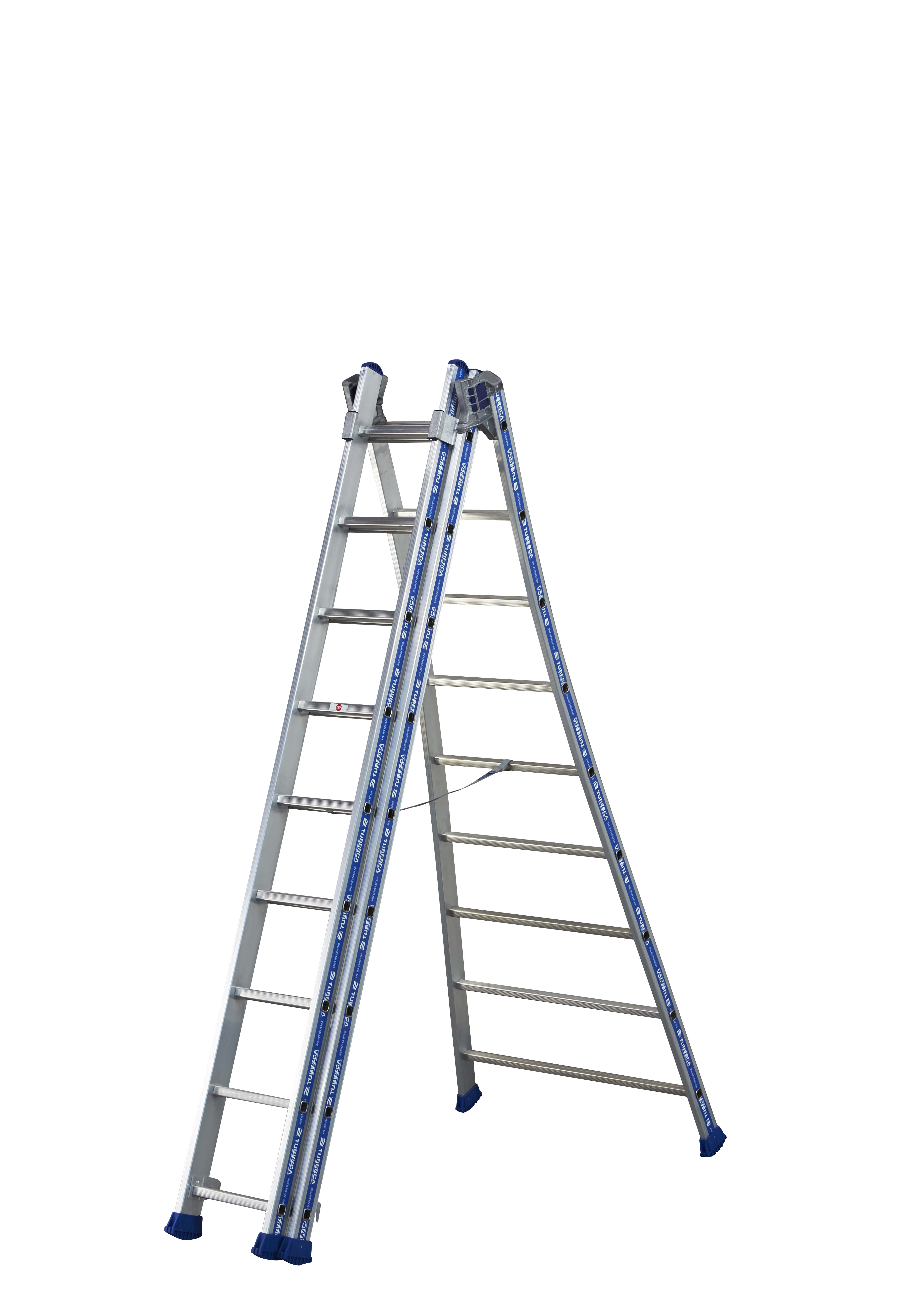 02443609 TUBESCA Aluminium Aluminium Ladder 3 6.01 m