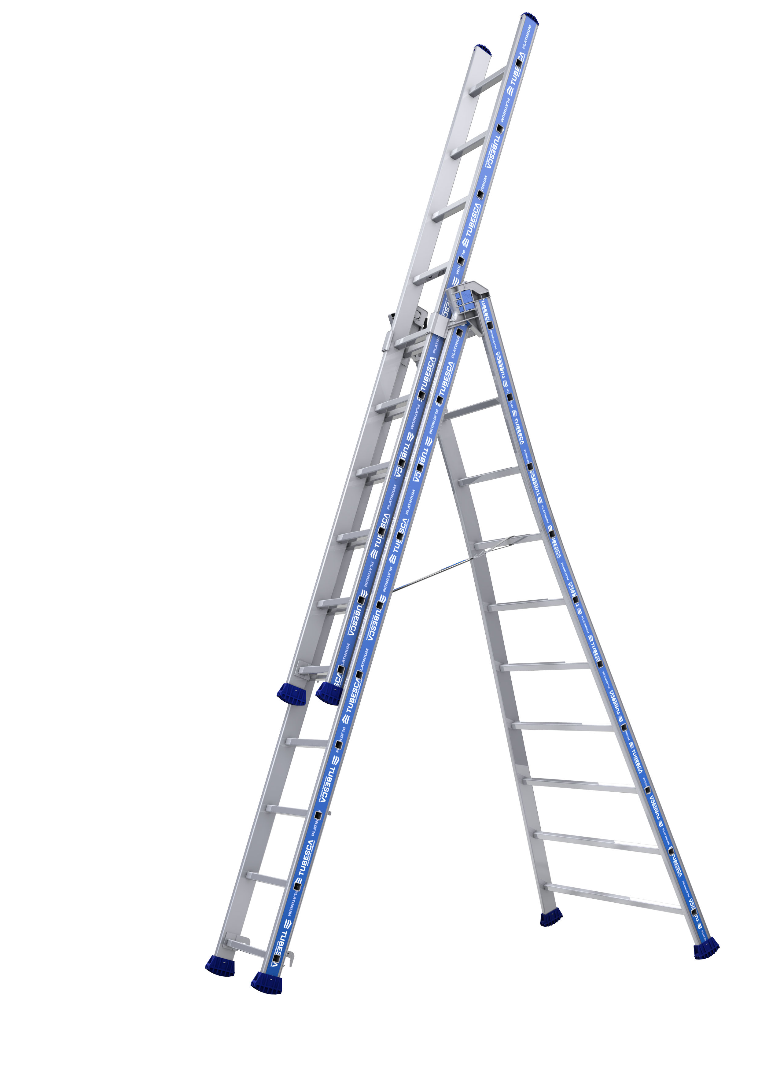 TUBESCA Aluminium Aluminium Ladder 3 6.85 m