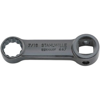 STAHLWILLE Square Adapter, 3/8 in Insert, 1/4 in, Gun Metal Finish