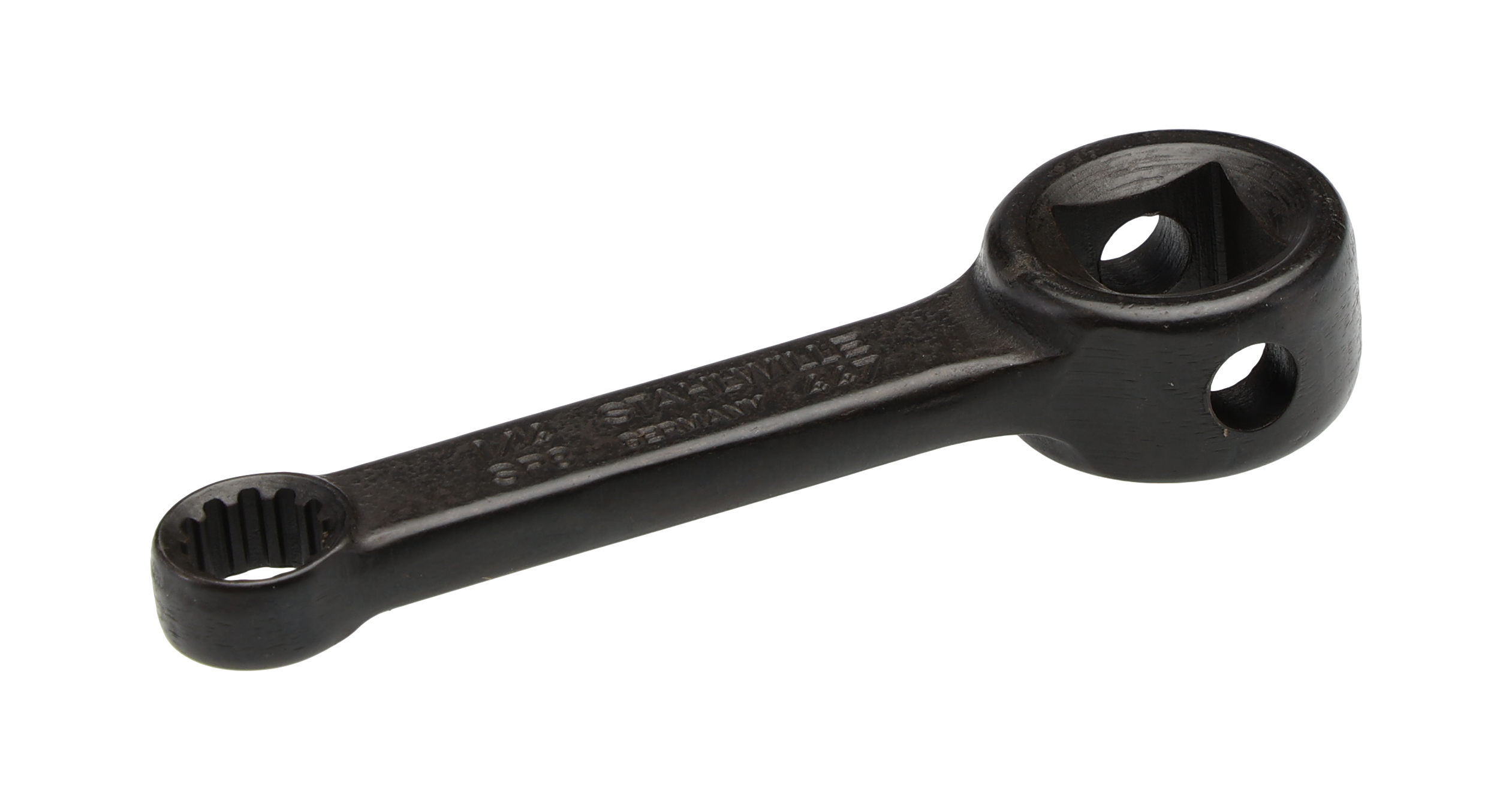 02480016 STAHLWILLE Square Spline Drive Adapter, 10.4 x 6/19 x 11 mm Insert, 50.8 mm, Gun Metal Finish