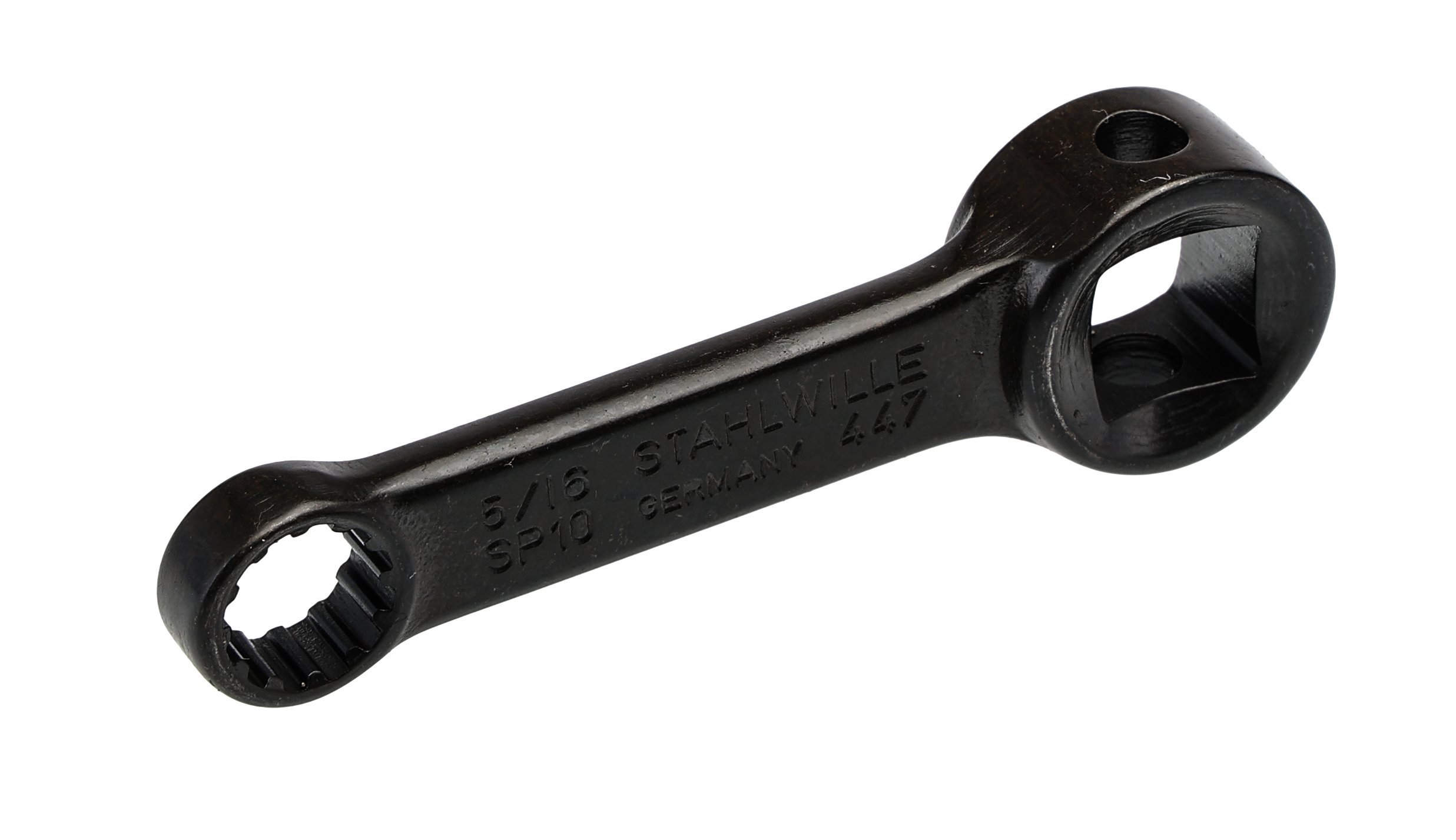 STAHLWILLE Square Spline Drive Adapter, 12.4 x 6 / 19 x 11 mm Insert, 50.8 mm, Gun Metal Finish