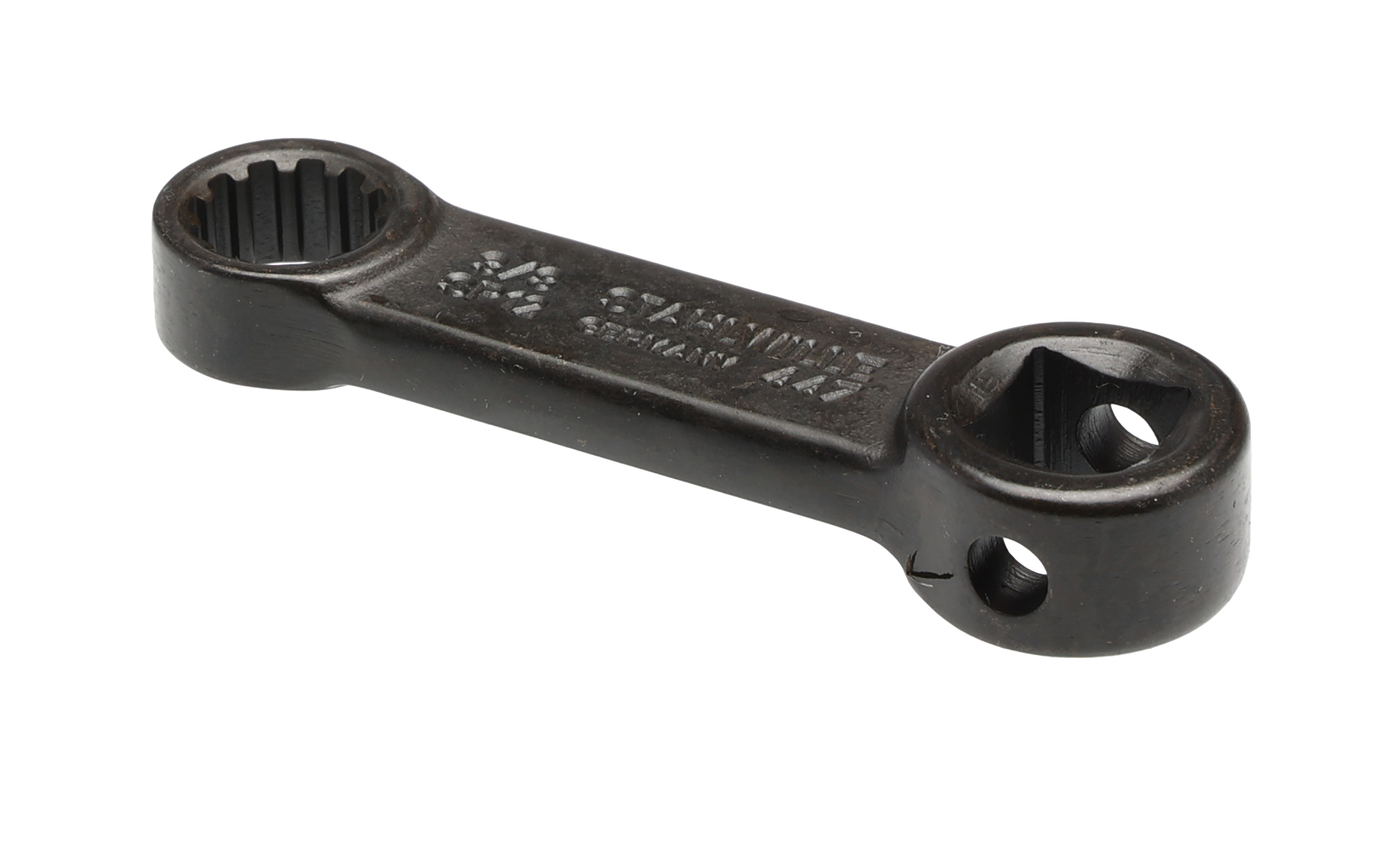 STAHLWILLE Square Spline Drive Adapter, 14.9 x 8 / 19 x 11 mm Insert, 50.8 mm, Gun Metal Finish