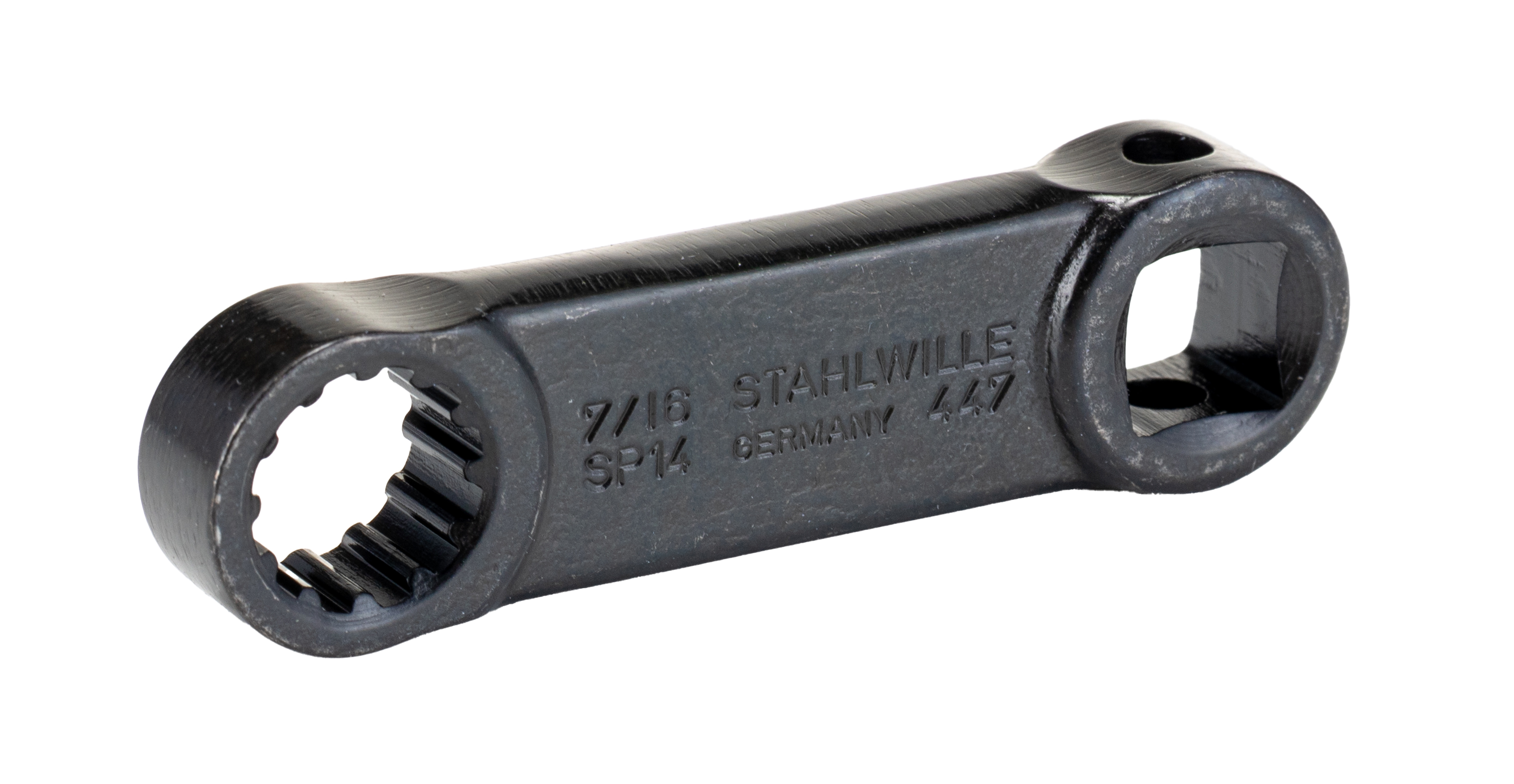 STAHLWILLE Square Spline Drive Adapter, 17 x 9.2 / 19 x 11 mm Insert, 50.8 mm, Gun Metal Finish