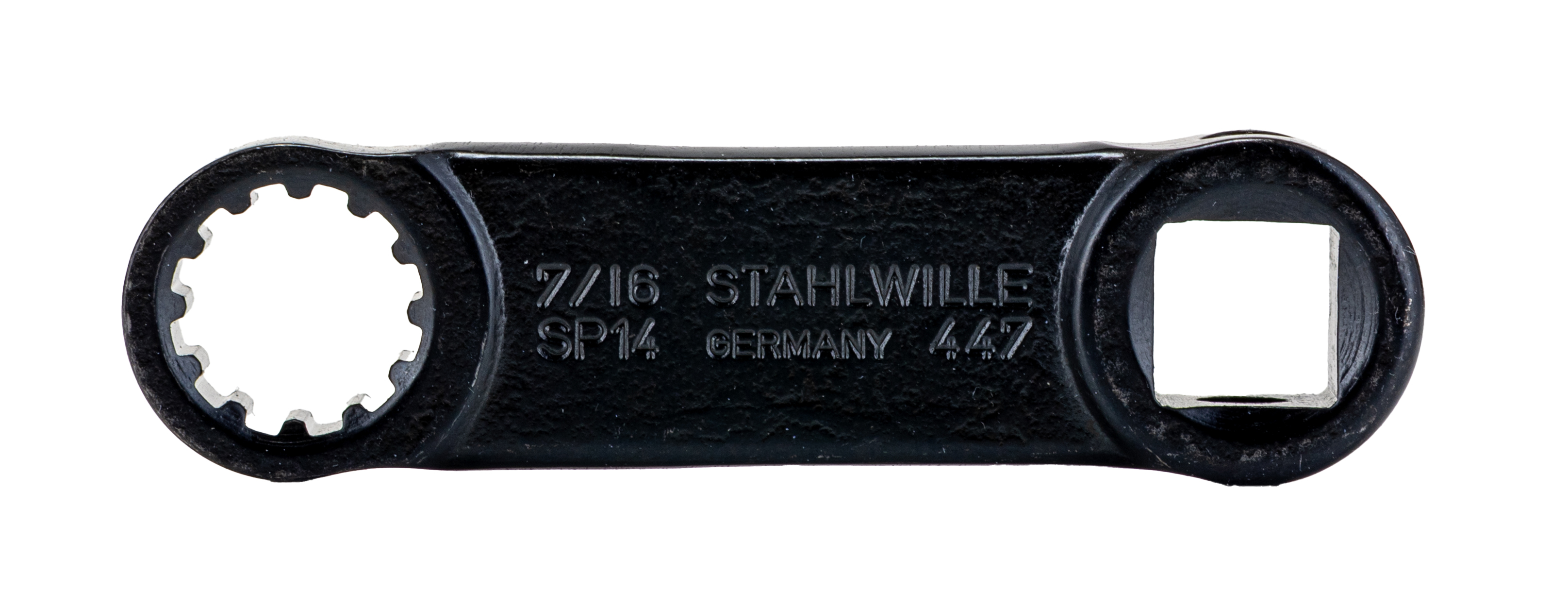 02480028 STAHLWILLE Square Spline Drive Adapter, 17 x 9.2 / 19 x 11 mm Insert, 50.8 mm, Gun Metal Finish