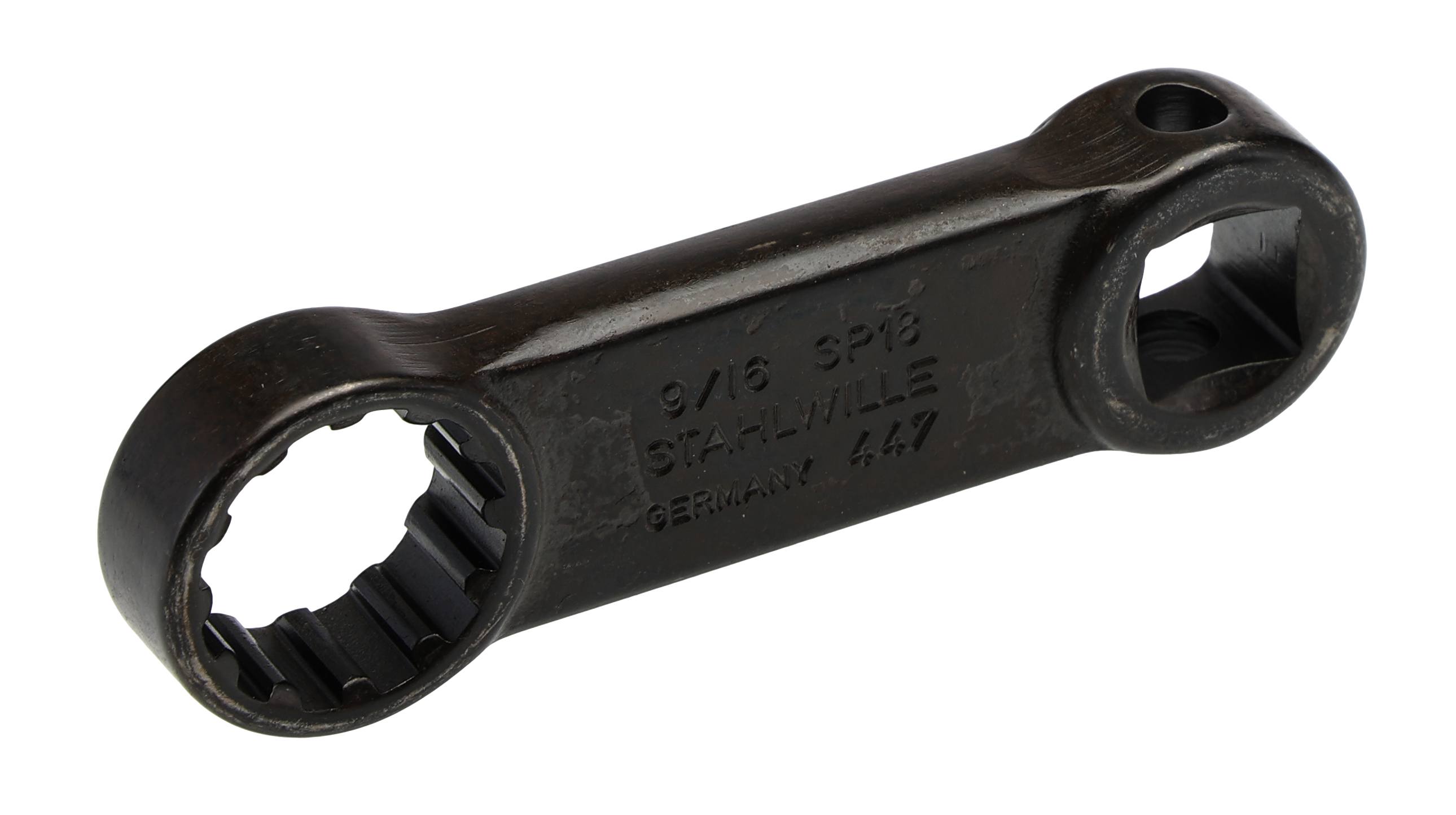 STAHLWILLE Square Spline Drive Adapter, 21 x 9.2 / 19 x 11 mm Insert, 50.8 mm, Gun Metal Finish