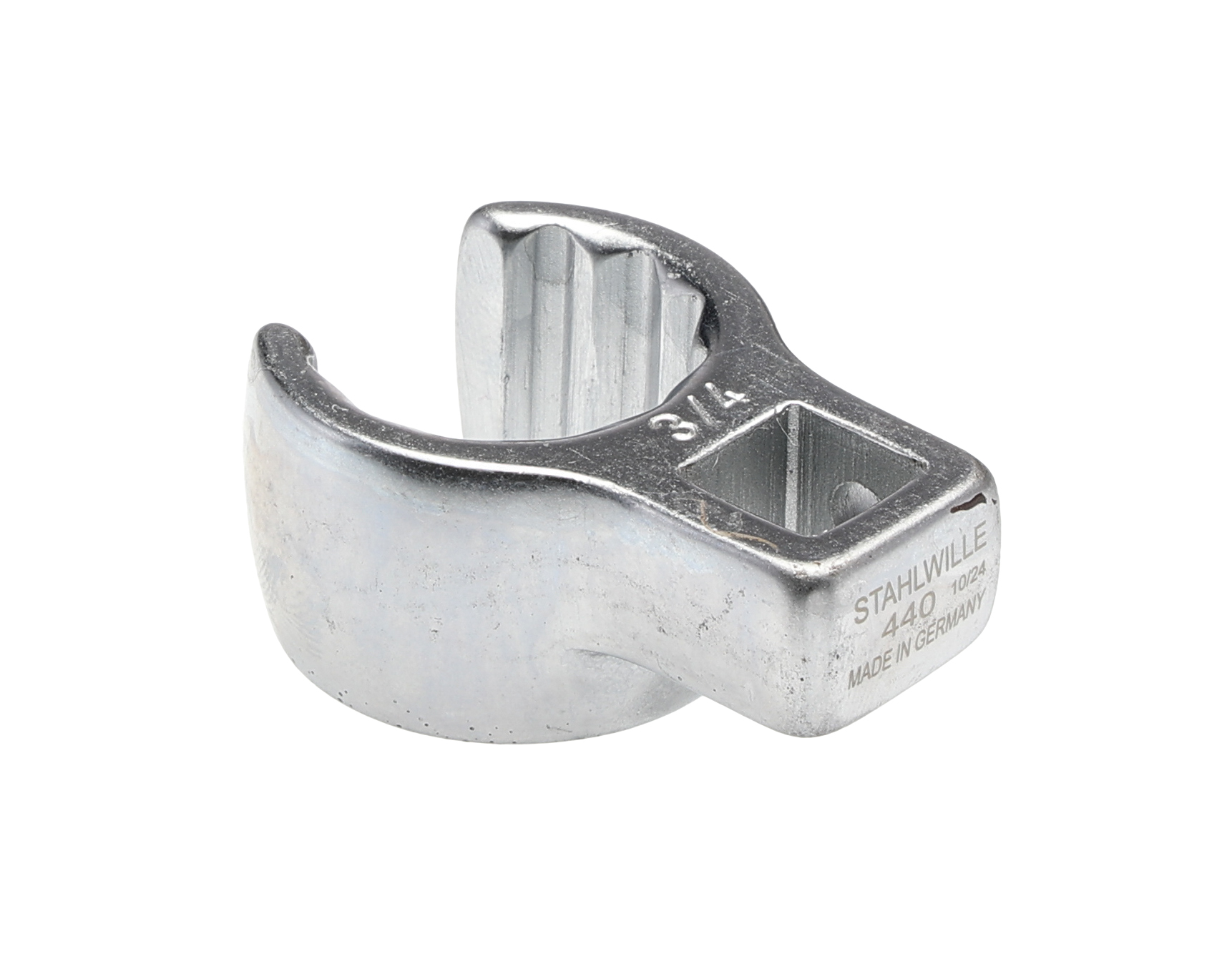 STAHLWILLE Crow Foot Spanner Head, 3/8 in Insert, 3/8 in, Chrome Finish