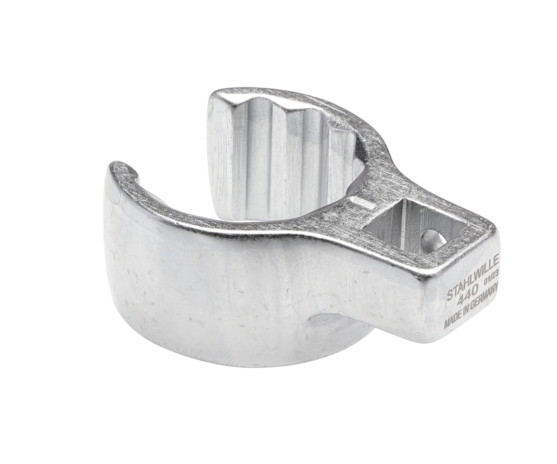 STAHLWILLE Crow Foot Spanner Head, 3/8 in Insert, 1 in, Chrome Finish