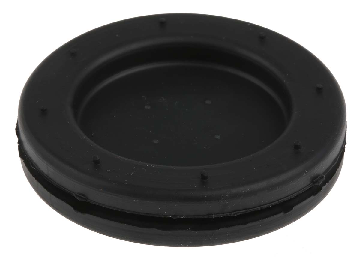 SES Sterling DG Black Polychloroprene 37 mm Cable Grommet for 29 mm Cable Dia. for 1 mm Cable Dia. 02580356010
