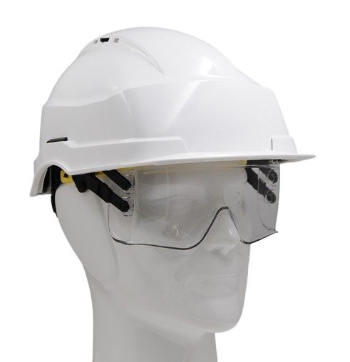 0271c AUBOUEIX IRIS 2 White Helmet & Hard Hat Ventilated Adjustable