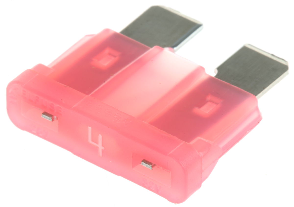 Littelfuse 4A Pink Car Fuse, 32V dc