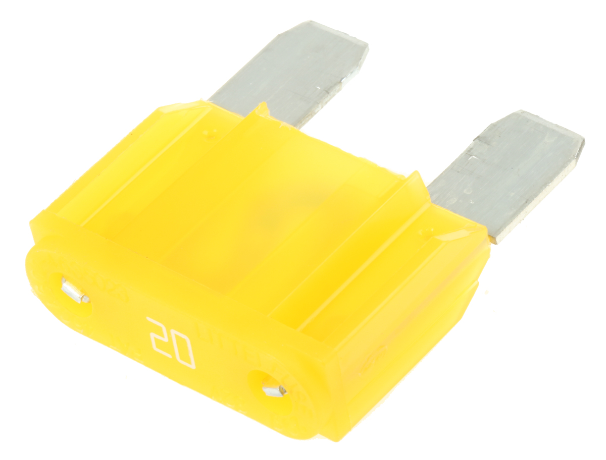 Littelfuse 20A Yellow Car Fuse, 32V dc