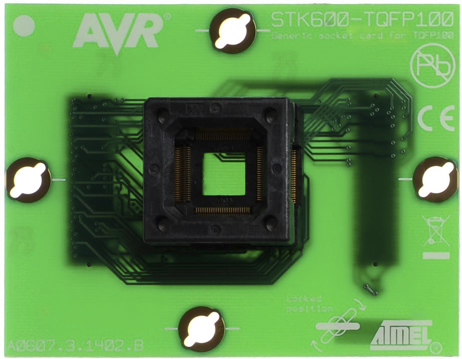 Microchip ATSTK600-SC03 Generic Socketcard for use with TQFP100 Package