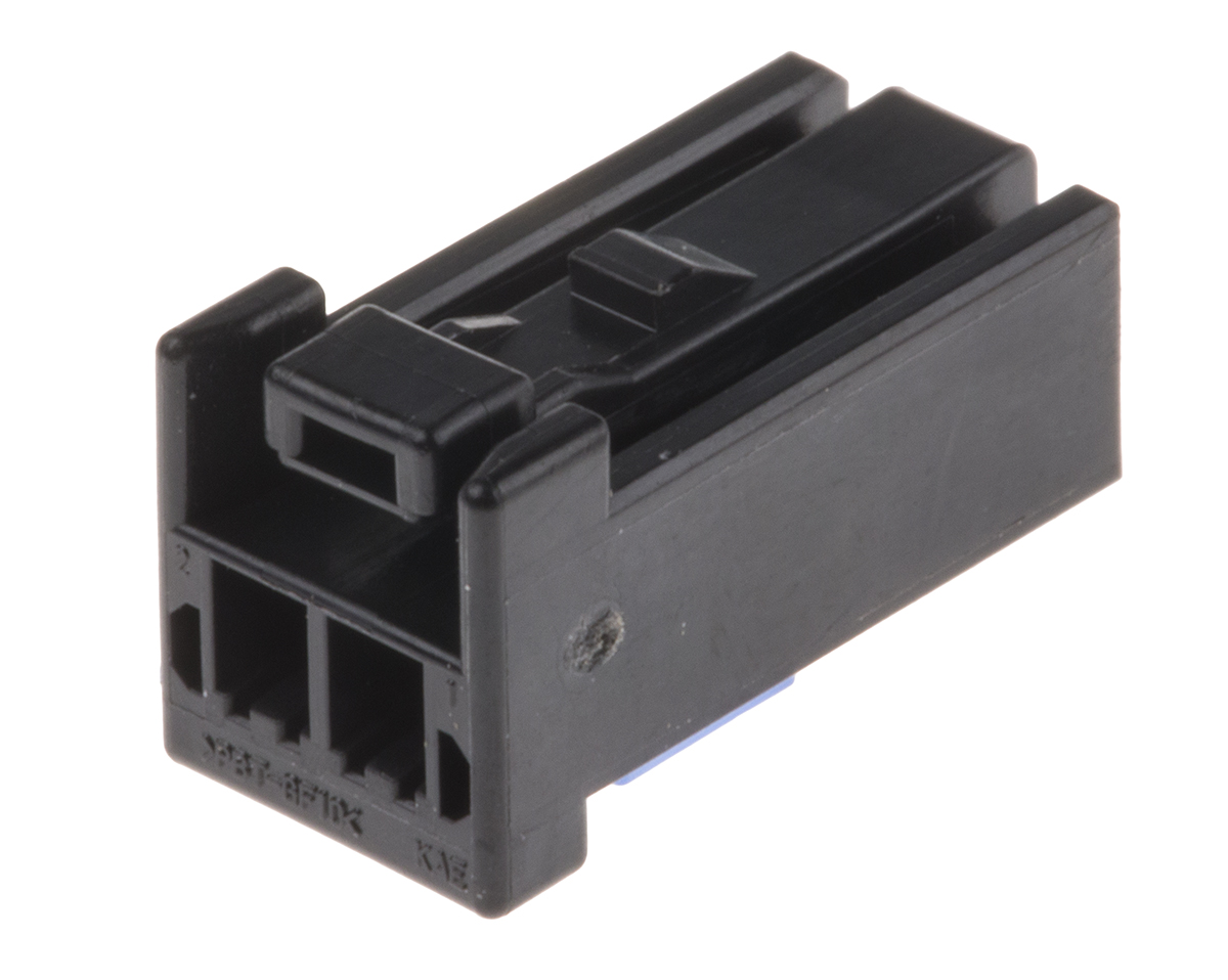 JST, CPT Automotive Connector Female Black Surface Mount 2 Way Crimp Termination 02CPT-B-2A