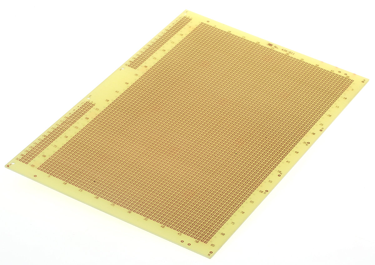 Vero Technologies 1 Matrix Board FR4 With 52 x 85 1.02 mm Holes, 233.4 mm 160mm