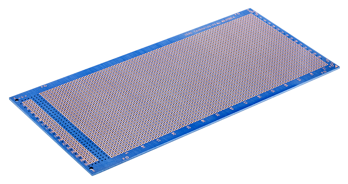Vero Technologies 1 Matrix Board FR4 With 77 x 34 1.02 mm Holes, 2.54 mm Pitch, 220 mm 100mm