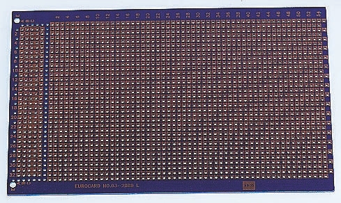 Vero Technologies Matrix Board FR4 With 54 x 34 1 mm Holes, 2.5 mm Pitch, 160 mm 100mm