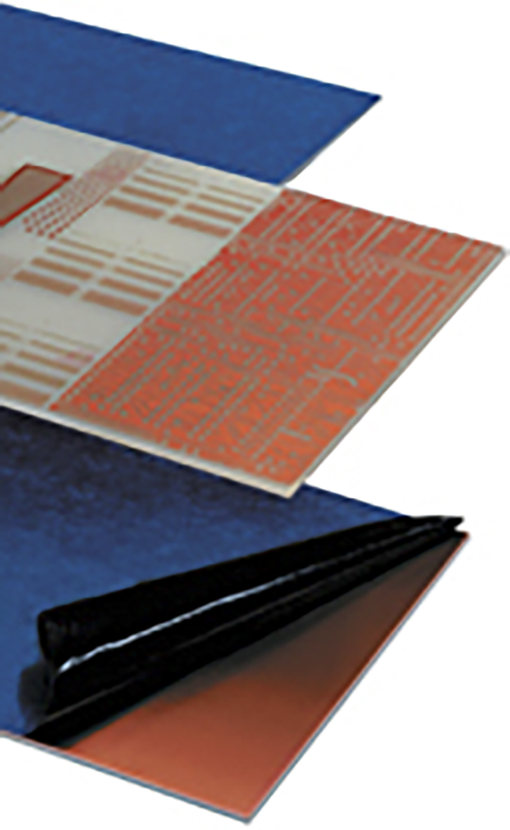 Fortex 03-5153-1 2 Copper Clad Board Epoxy Glass Fabric Laminate With 35 μm Copper Thick, 233.4 mm