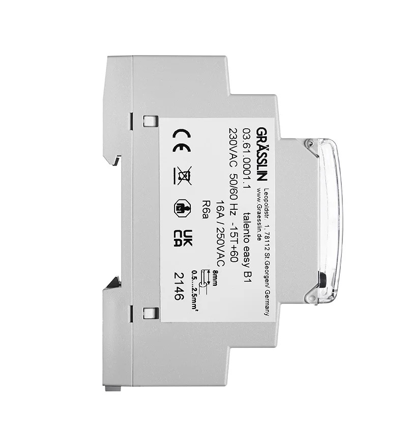 036100011 Grasslin Digital Time Switch, 1-Channel 230 V ac