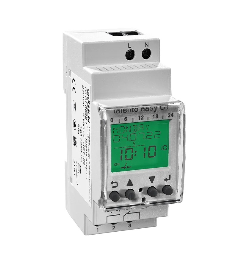 Grasslin Analogue Time Switch, 1-Channel 230 V ac