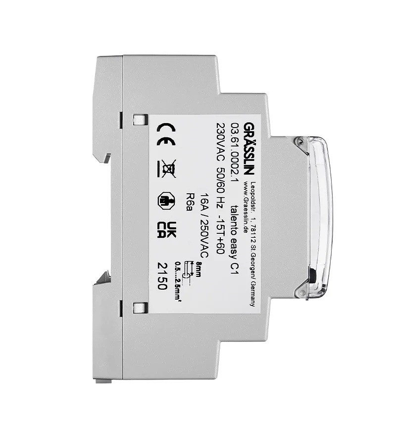 036100021 Grasslin Analogue Time Switch, 1-Channel 230 V ac