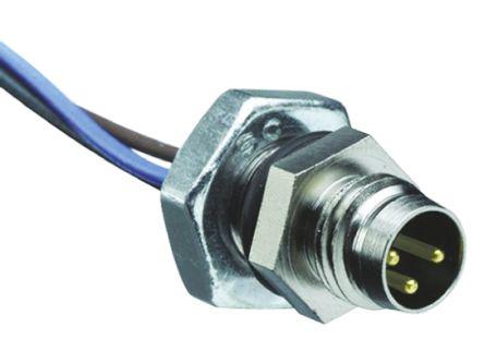 404000e02m050 Brad 5m Power Cable Assembly, 4POS Circular to Unterminated, 4 A, 60 V ac, 75 V dc