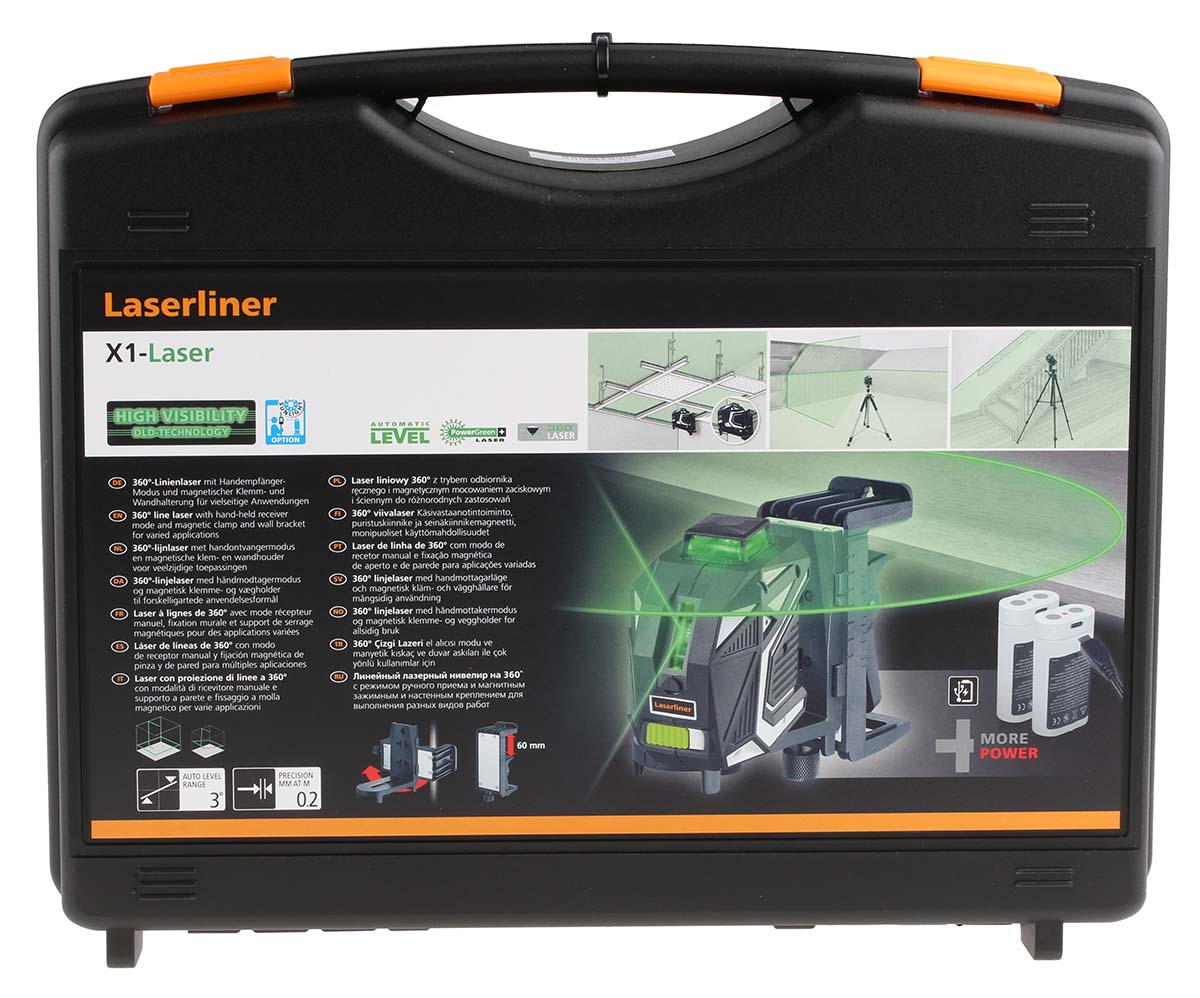 031500l Laserliner 31 515 nm Laser Colour Green Laser Level, 2