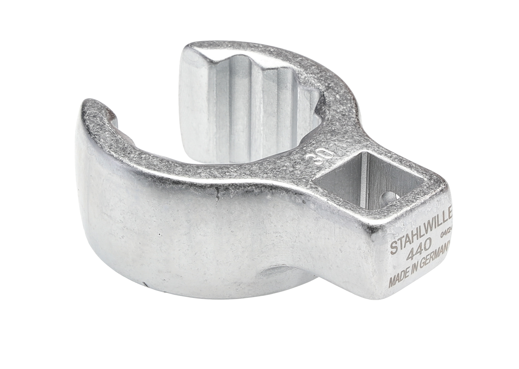 STAHLWILLE Crow Foot Crow Ring Spanner, 22 x 22.5 mm Insert, Spanner Size 30 mm L.63 mm, Chrome Finish