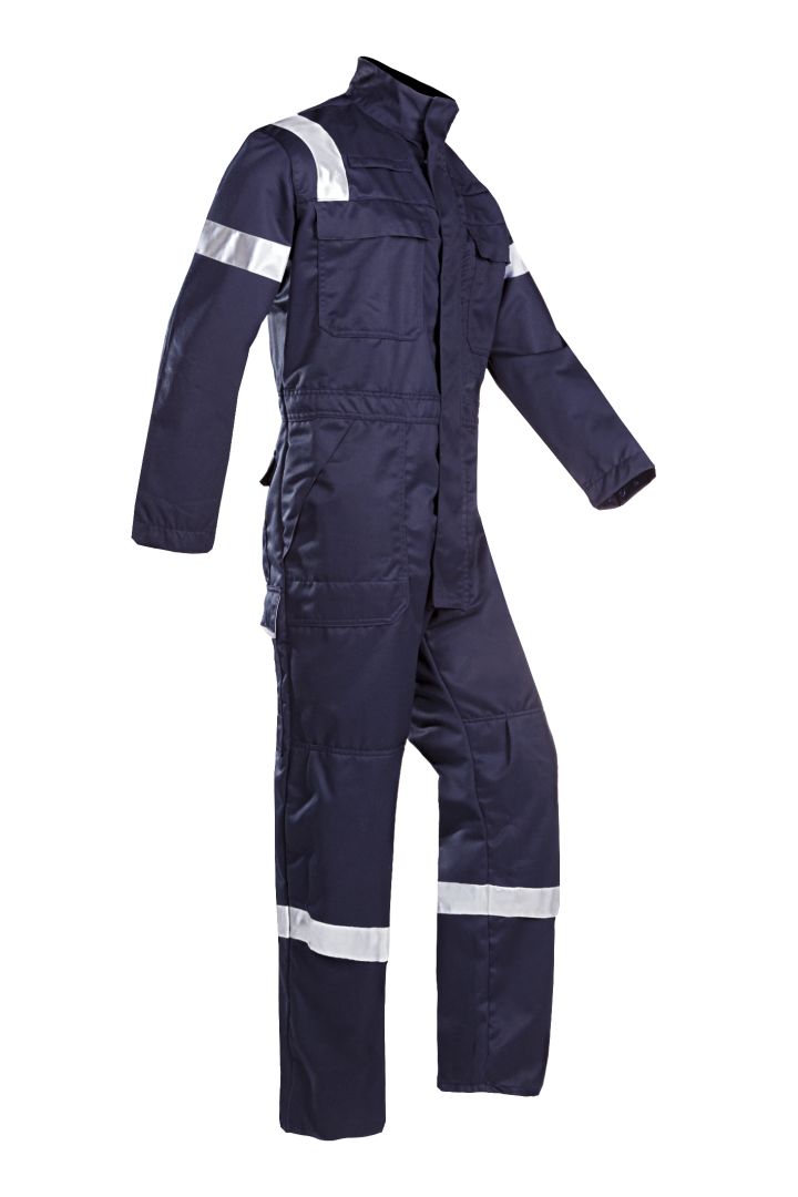 Sioen Uk Navy Reusable Hi Vis Overalls, 98 to 102 cm, 40S