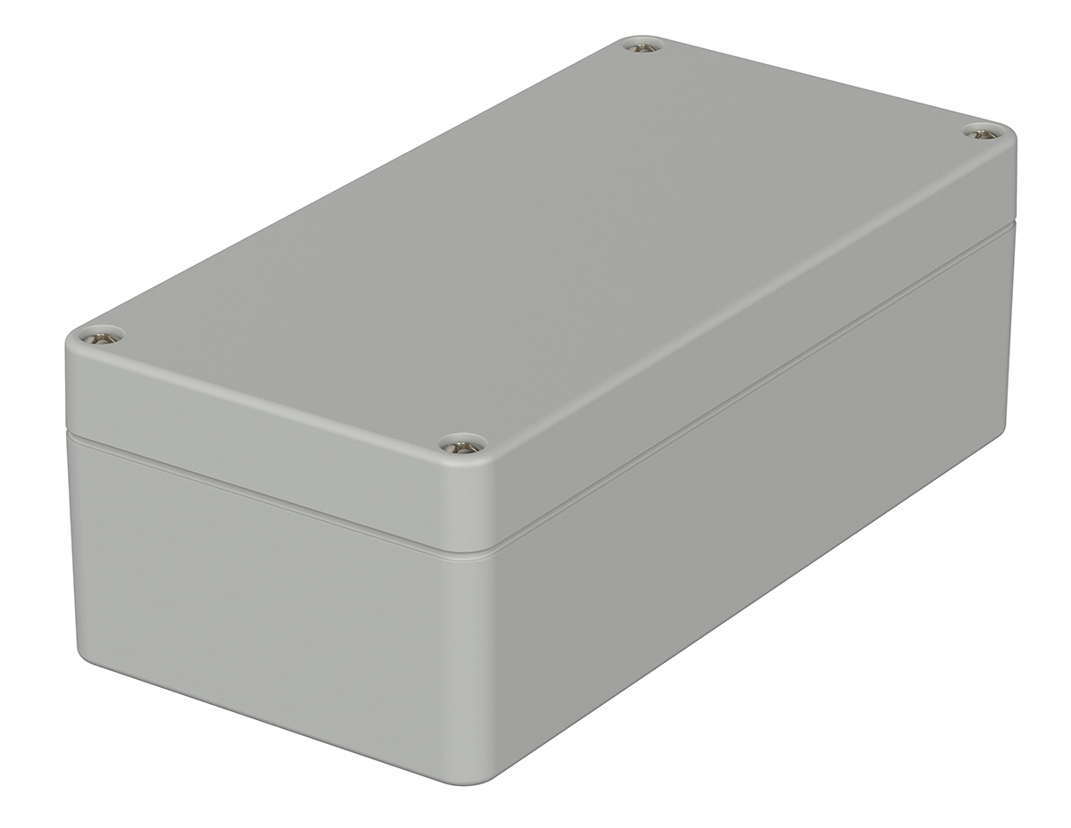 Bopla Euromas Series Grey ABS Enclosure, IP66 Flanged 55 mm, 160 mm, 80 mm