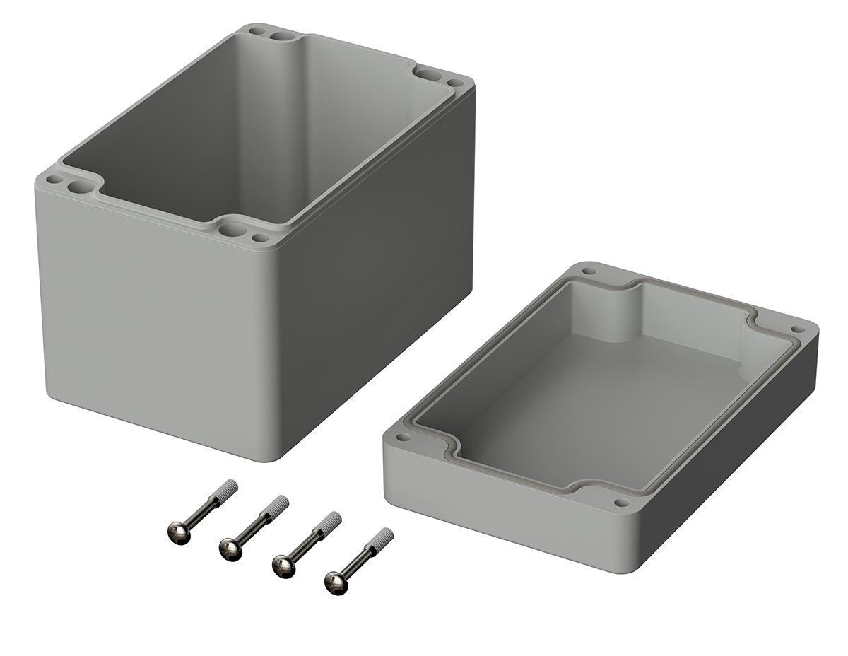 03230000 Bopla Euromas Series Light Grey ABS Enclosure, IP66 90 mm, 120 mm, 80 mm