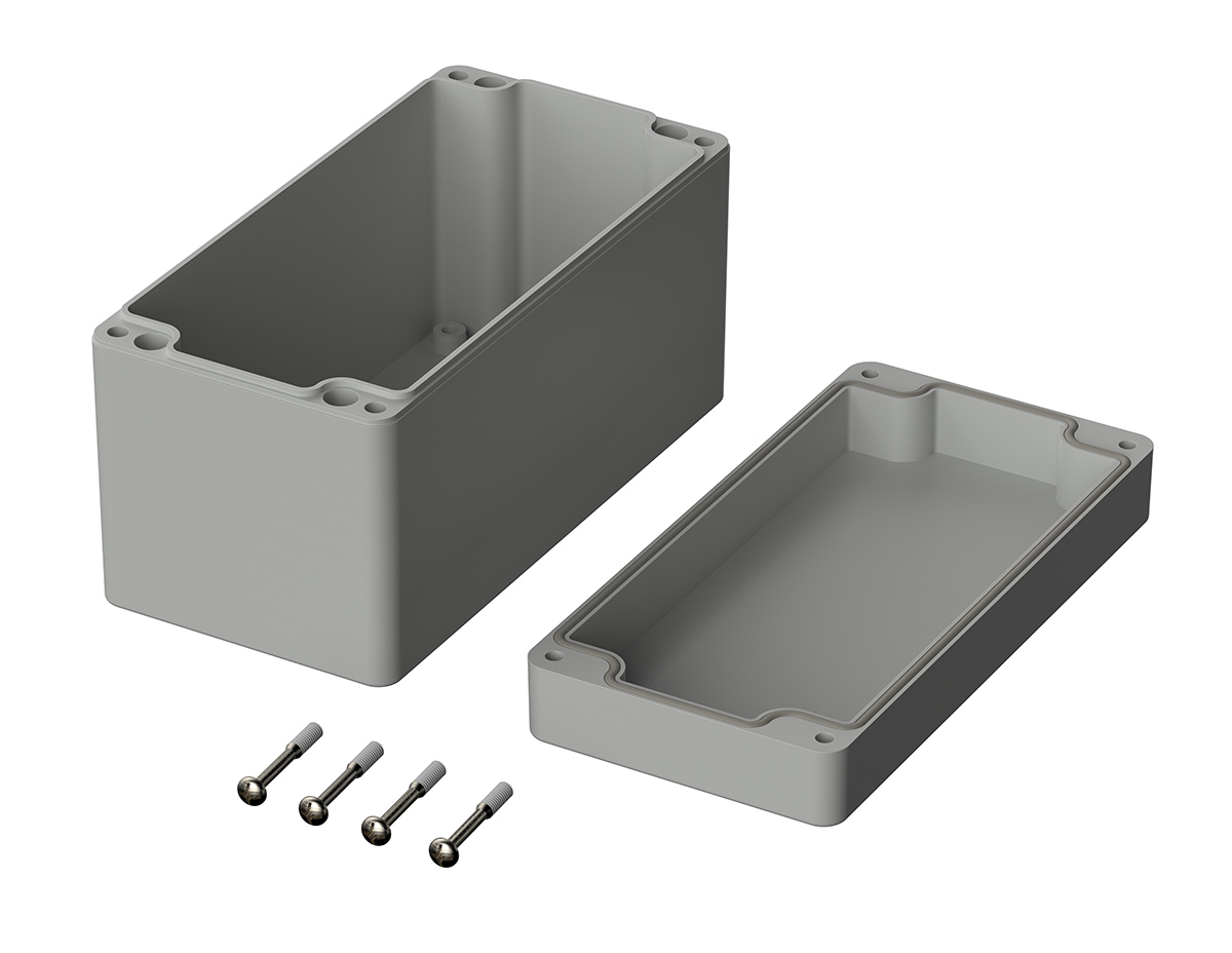 03235000 Bopla Euromas Series Light Grey ABS Enclosure, IP66 90 mm, 160 mm, 80 mm