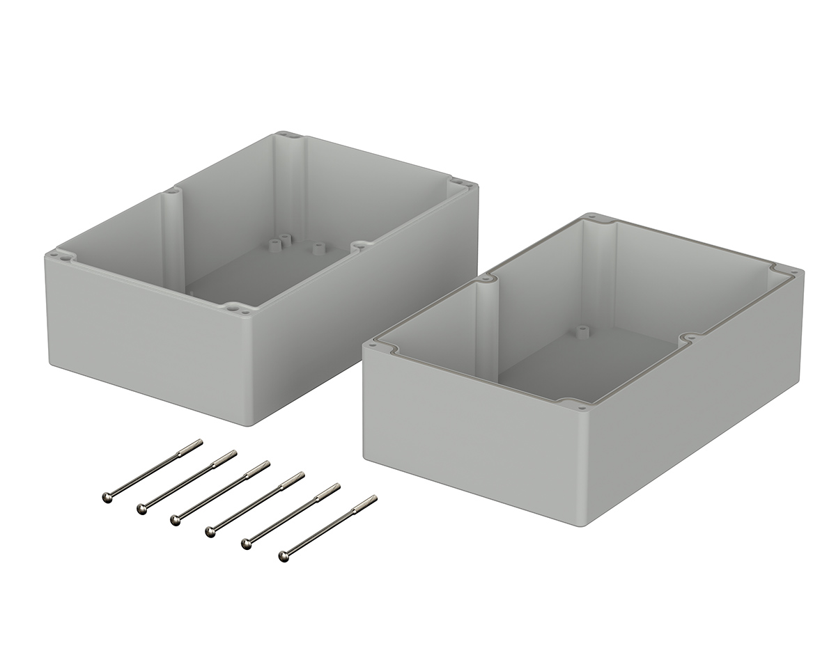 03250000 Bopla Euromas Series Light Grey ABS Enclosure, IP66 150 mm, 250 mm, 160 mm