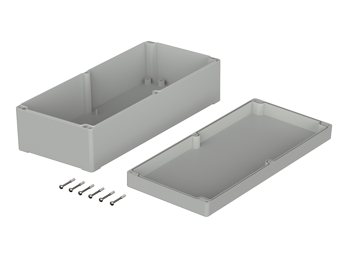 03251000 Bopla Euromas Series Light Grey ABS Enclosure, IP66 100 mm, 360 mm, 160 mm