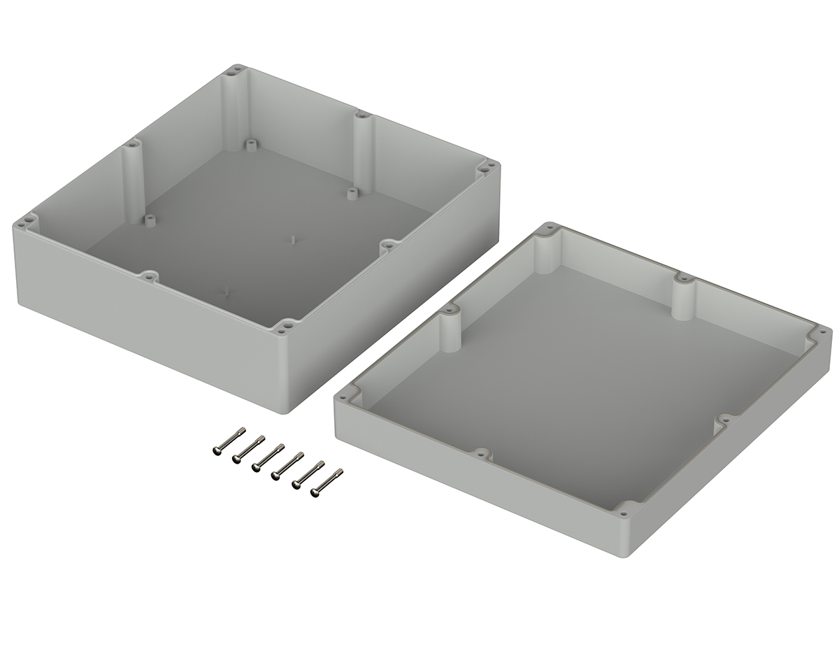 03260000 Bopla Euromas Series Light Grey ABS Enclosure, IP66 150 mm, 400 mm, 360 mm