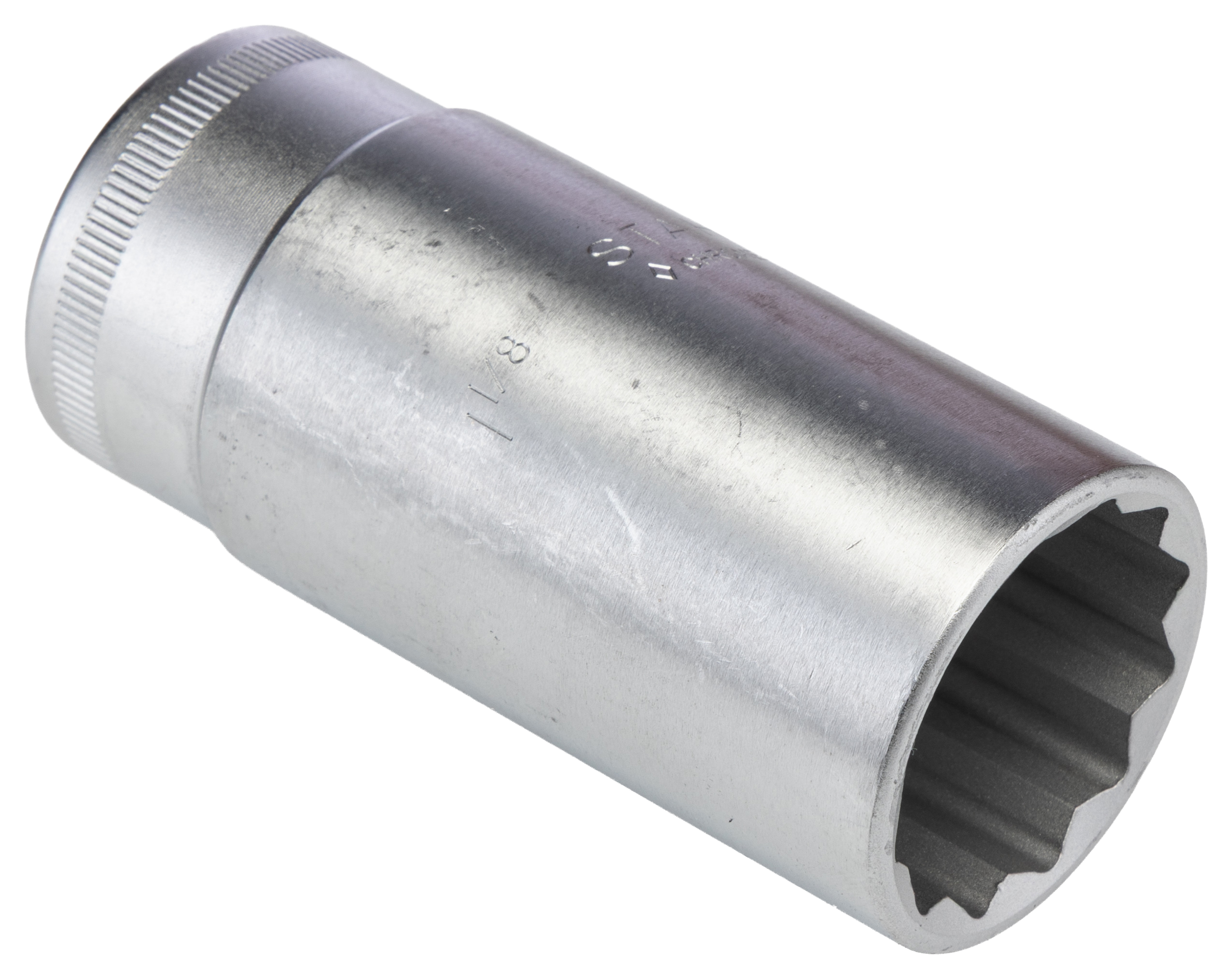 STAHLWILLE 1/2 in Drive 1-1/8 in 12 Point Square, 84mm Overall Length