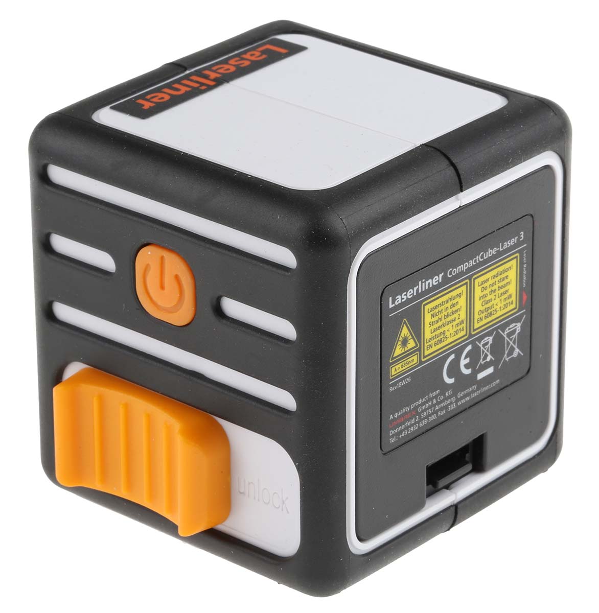 036150a Laserliner CompactCube-Laser 3 36 635 nm Laser Colour Red Laser Level, 2