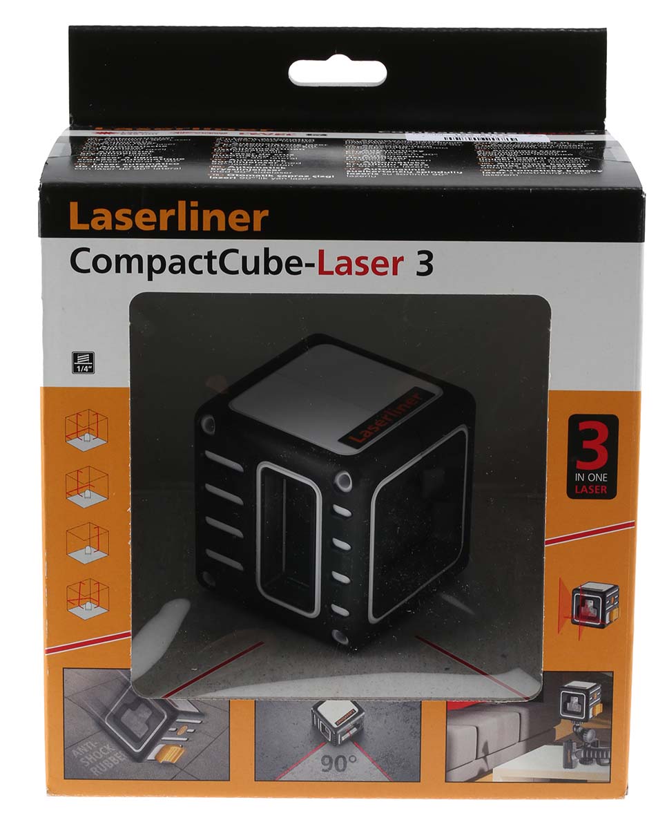 036150a Laserliner CompactCube-Laser 3 36 635 nm Laser Colour Red Laser Level, 2