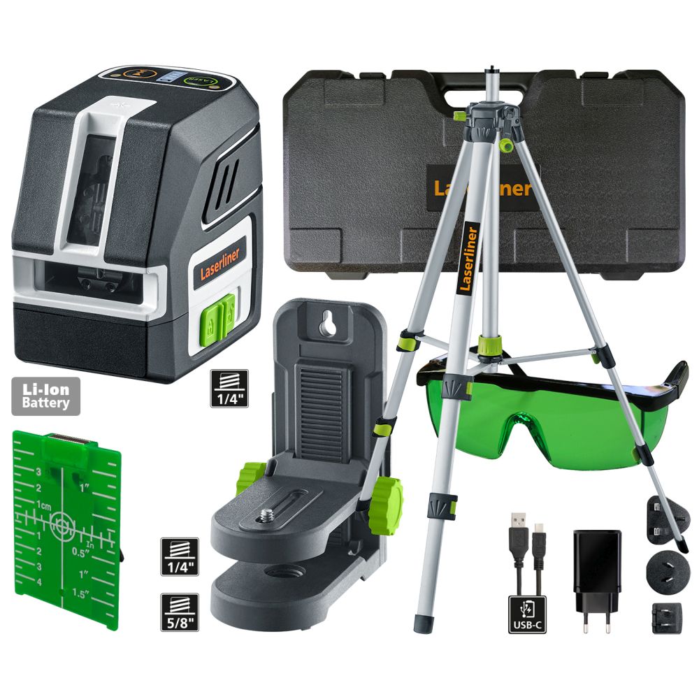 Laserliner 036.713A 515 nm Laser Colour Green Laser Line Detector