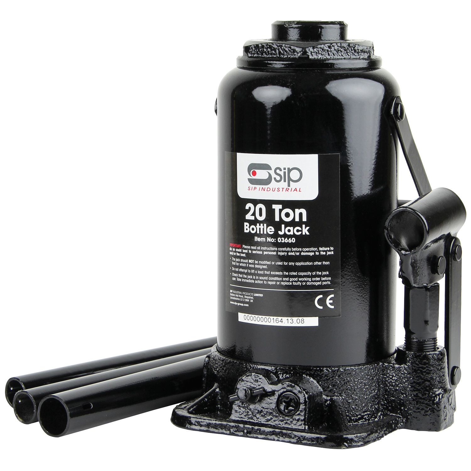 SIP Bottle Jack, 450 mm - 450 mm 20 t Load Capacity