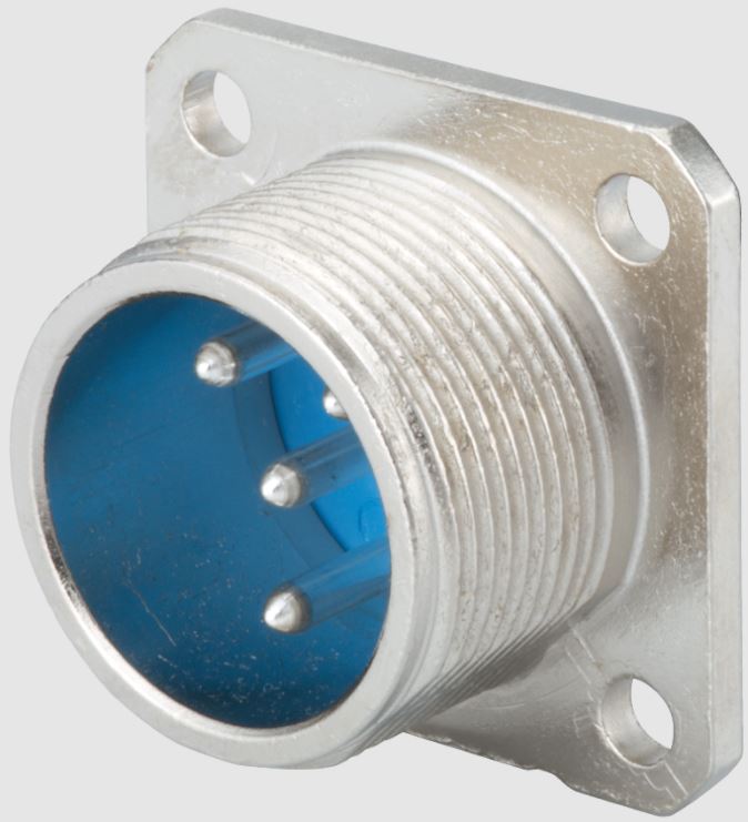 Jaeger Circular Connector, 6 Contacts, Panel Mount, Standard Connector, Male, IP50, IP54