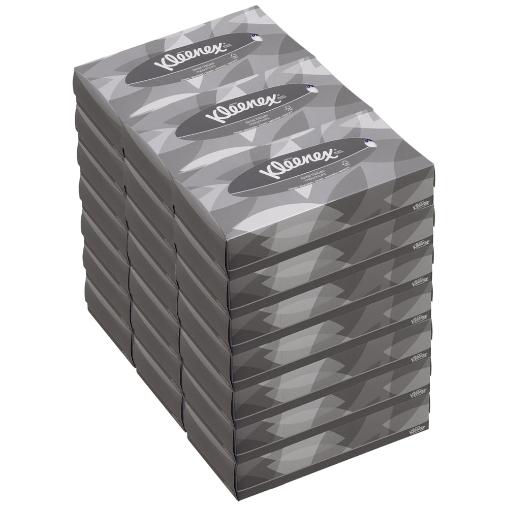 8835 KLEENEX White Facial Tissues, Box of 100